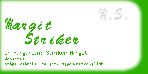 margit striker business card